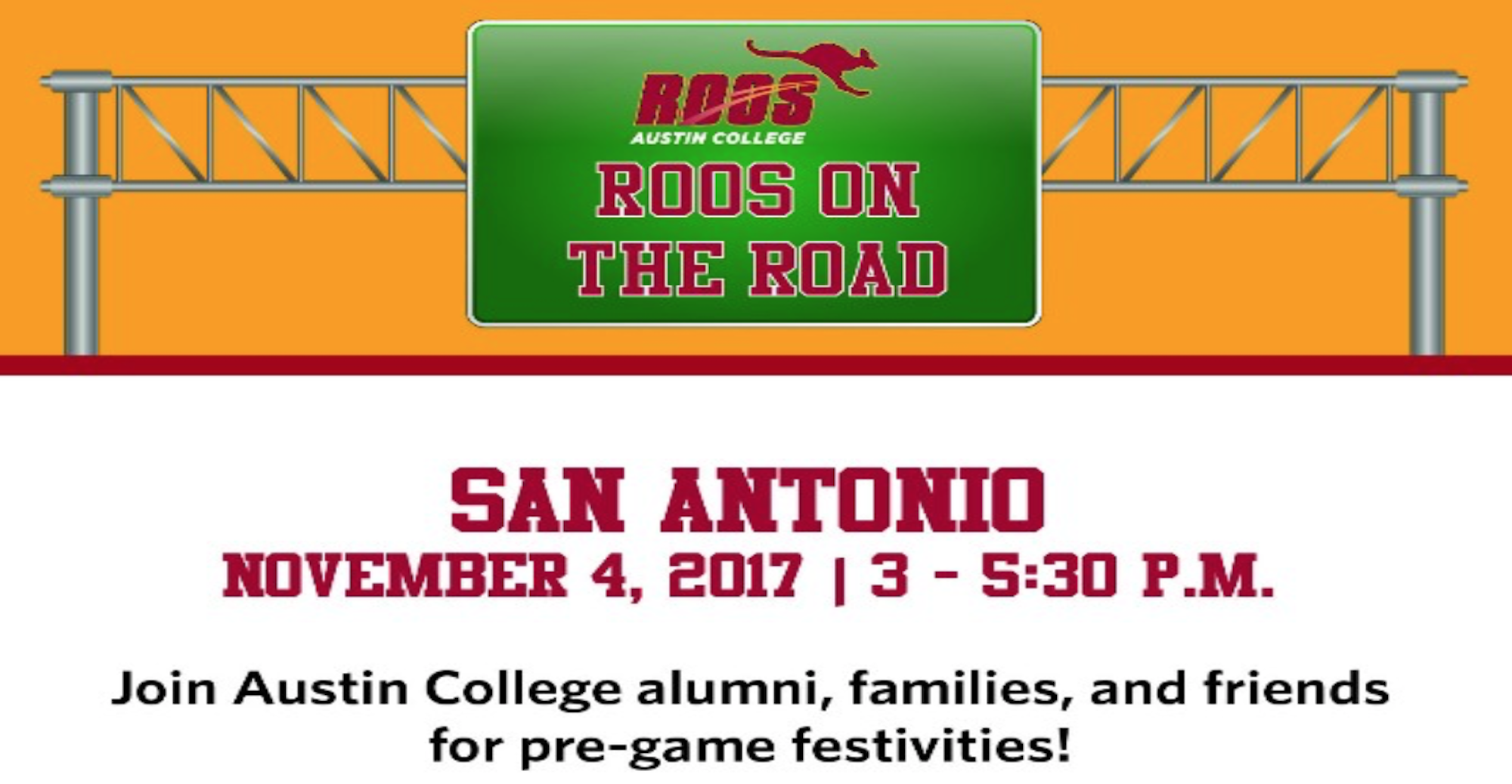 Join the 'Roos on the Road in San Antonio!