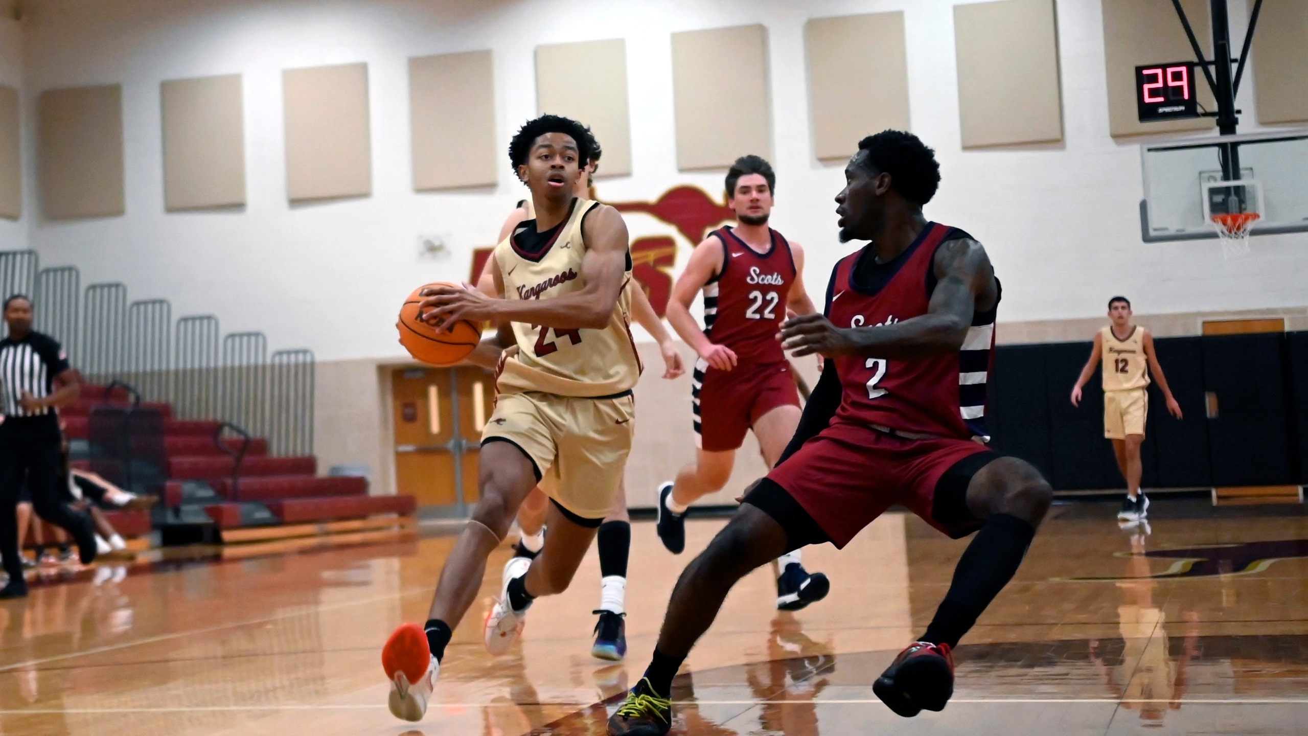 ac men's basketball jacob jackson in action