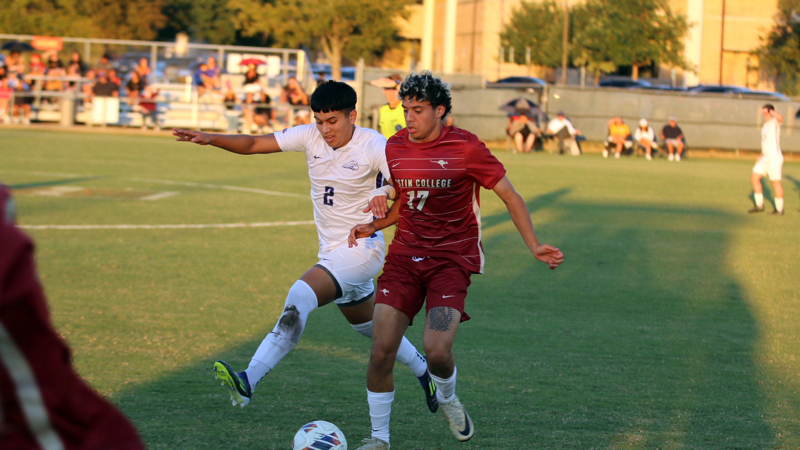 ac men's soccer jonah ferrante in action