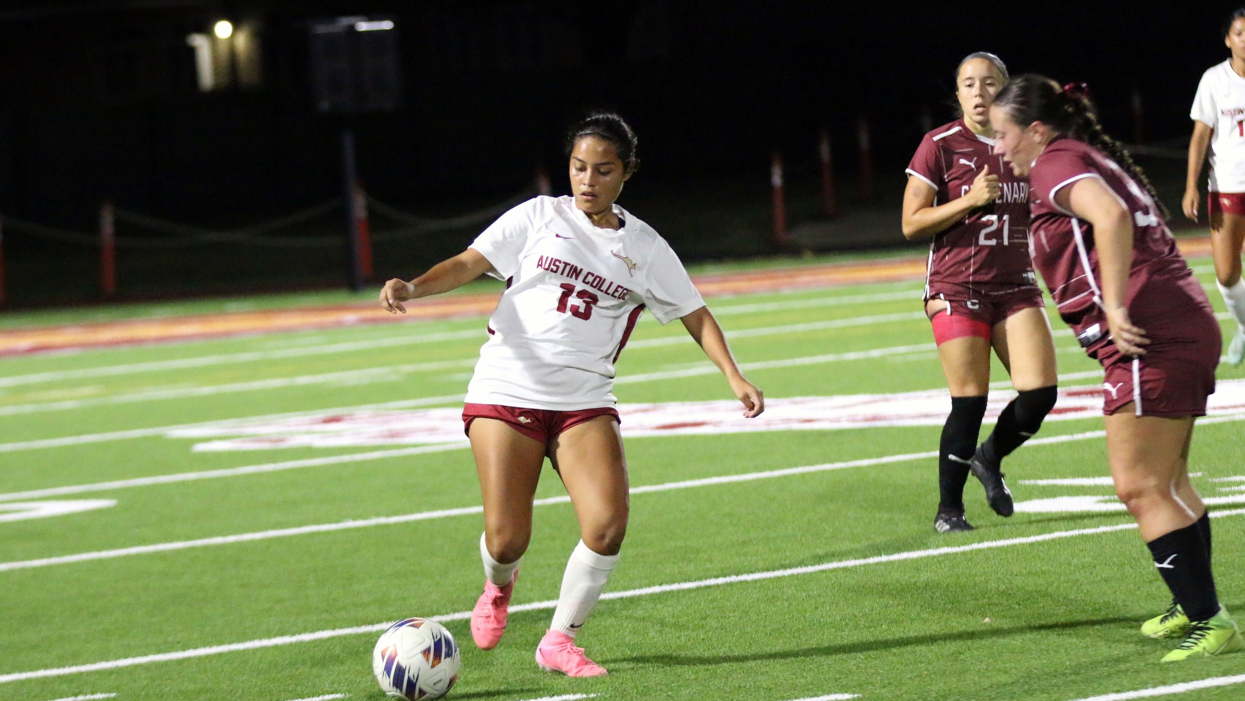 ac women's soccer sarae perez in action