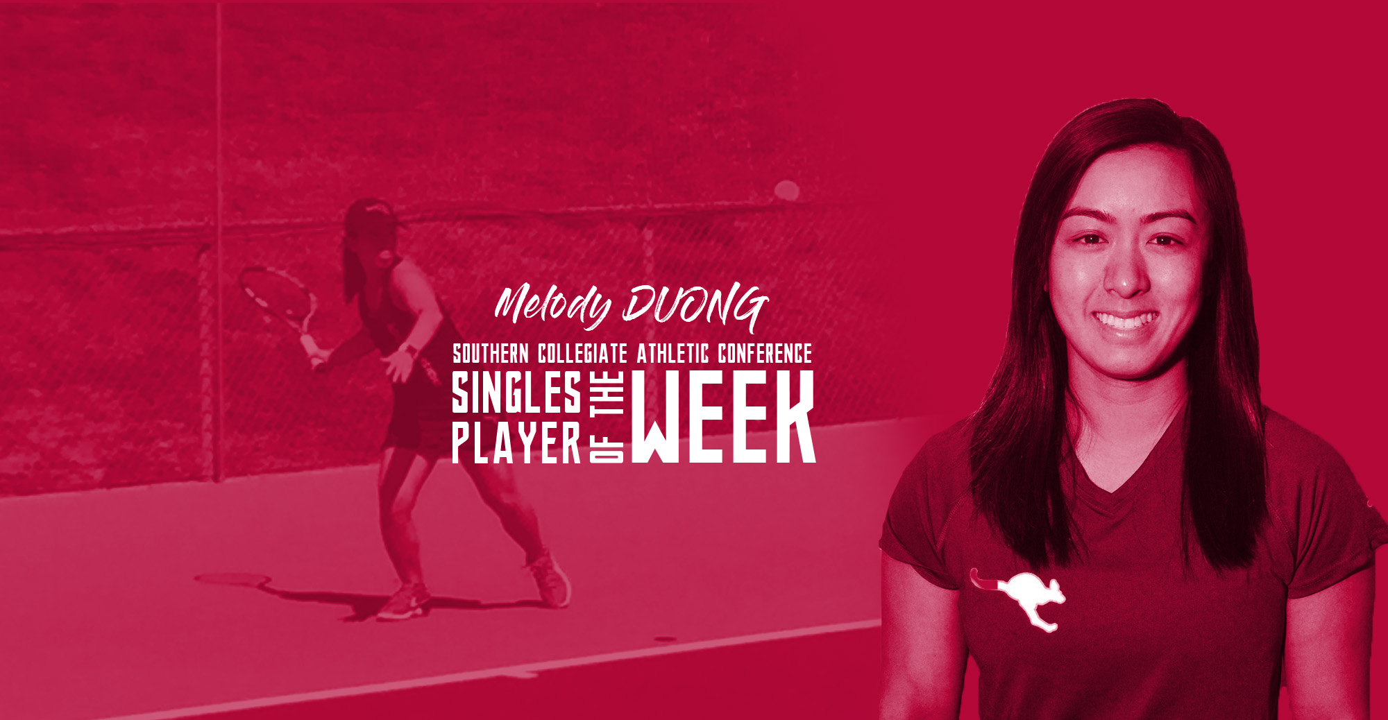 Duong Named SCAC Singles Player of the Week
