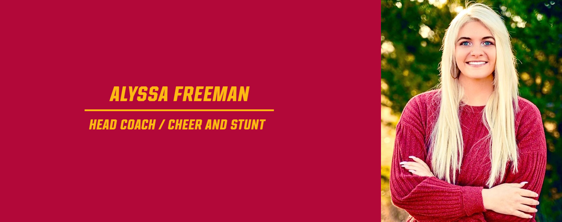 Austin College Tabs Freeman to Lead Cheer and STUNT Program