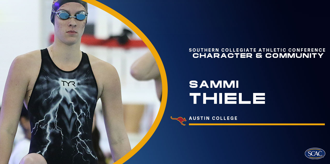Thiele Named SCAC Character & Community Athlete of the Week